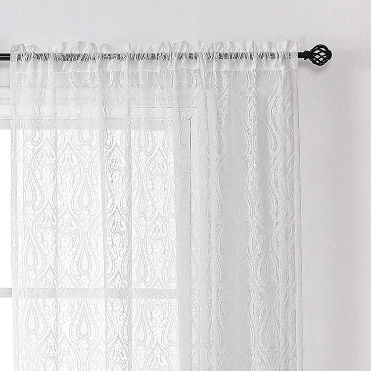 Trang trí nhà Trung Quốc sản xuất thiết kế in 100% polyester đám cưới thả lại vải sheer hoa