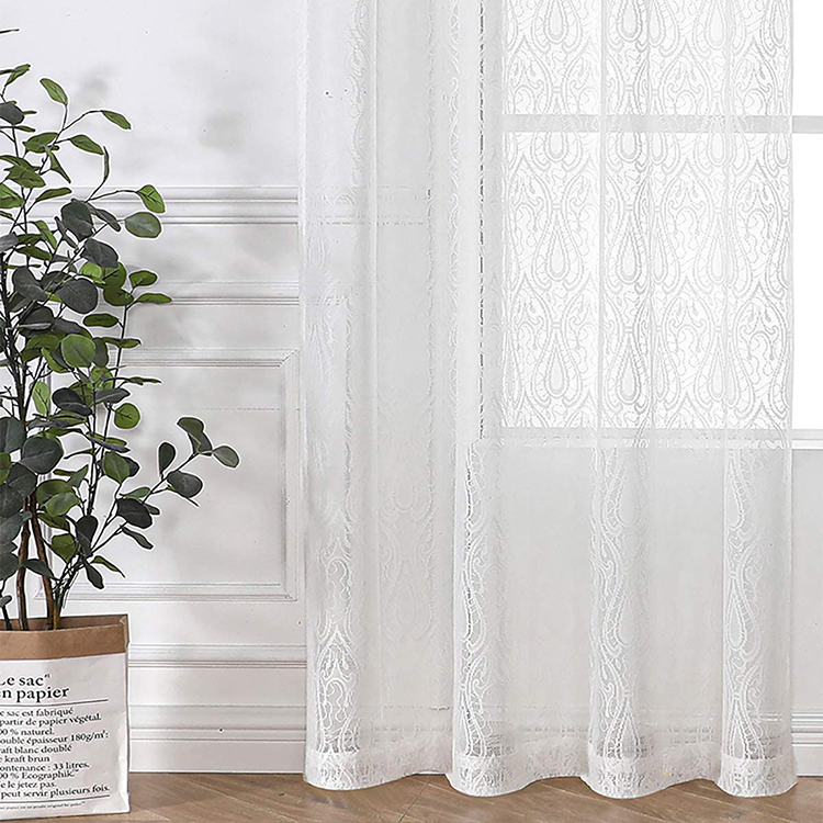 Trang trí nhà Trung Quốc sản xuất thiết kế in 100% polyester đám cưới thả lại vải sheer hoa