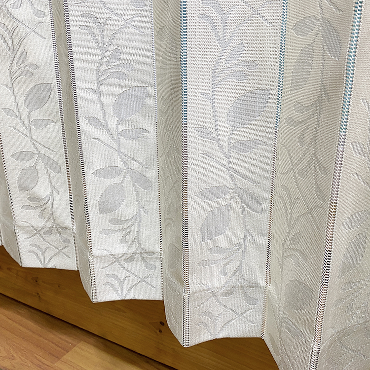 Drape mất điện riêng tư cửa sổ lá mô hình jacquard ngăn rèm rèm vải dọc rèm vải