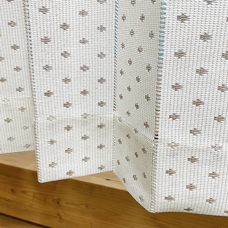 Cửa trắng rèm che cửa sổ riêng tư cửa sổ ngăn cách điểm jacquard rèm rèm vải dọc